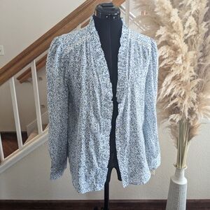 Floral Ruffle Blouse